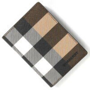 Burberry Flint Wallet Business Holder Giant Check Birch Brown